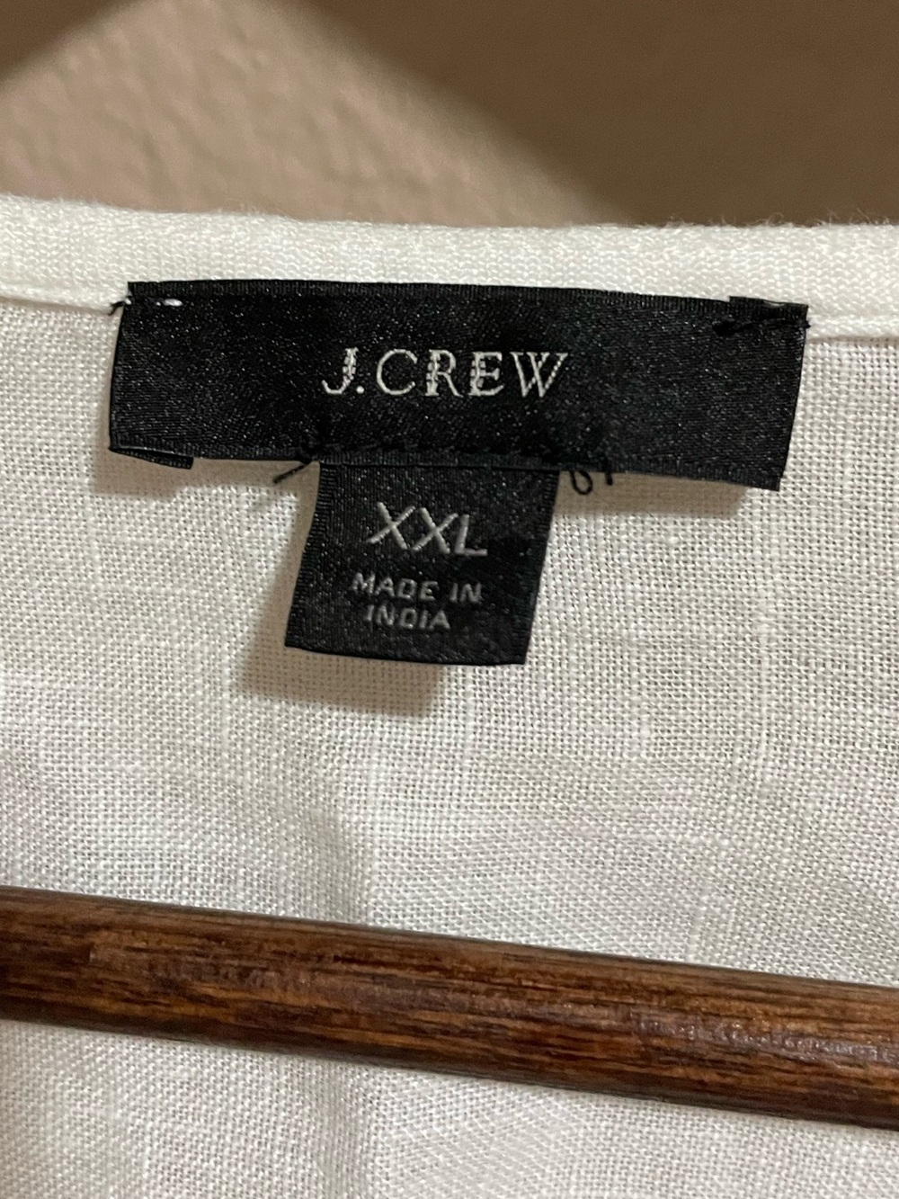 J. Crew White Cotton Eyelet Peasant Linen Top - Picture 4 of 5